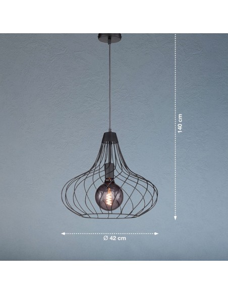 Suspension Perle noire Fischer & Honsel dimensions dessin technique