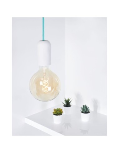 Girard-Sudron - suspension vintage en béton avec cordon textile