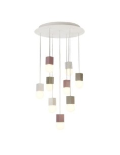 Suspension Galaxia Mantra - 9 points lumineux en ciment