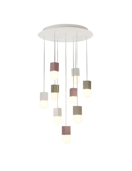 Suspension Galaxia Mantra - 9 points lumineux en ciment