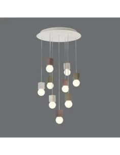 Suspension Galaxia Mantra - 9 points lumineux en ciment 2