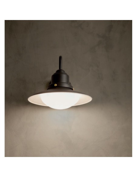 Elio de Redo - applique extérieure fonte d'aluminium grise