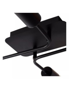 Plafonnier métal noir 4 x E27 - Lucide - Lester 2