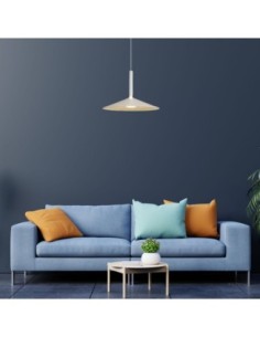 Suspension Led métal 9 watts blanche - Mantra - Calice 2