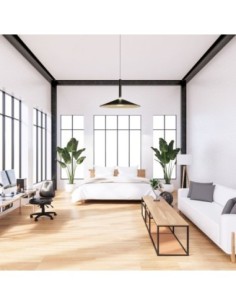 Suspension Led métal 9 watts noire - Mantra - Calice 2