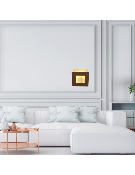 Mantra - Dalia - Applique murale intérieure Led  24 watts rouille et or