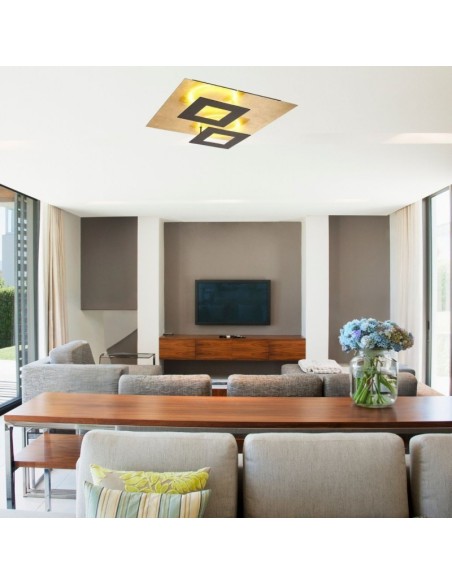 Mantra - Dalia Applique/plafonnier Led  48 watts noir et or