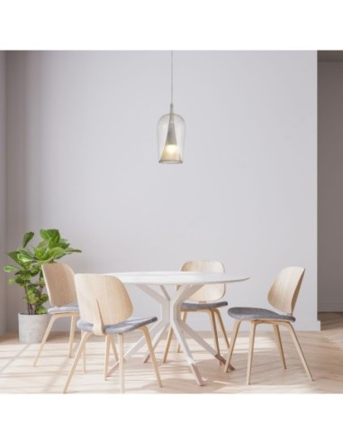 Mantra - Elsa - Suspension Led tulipe blanche