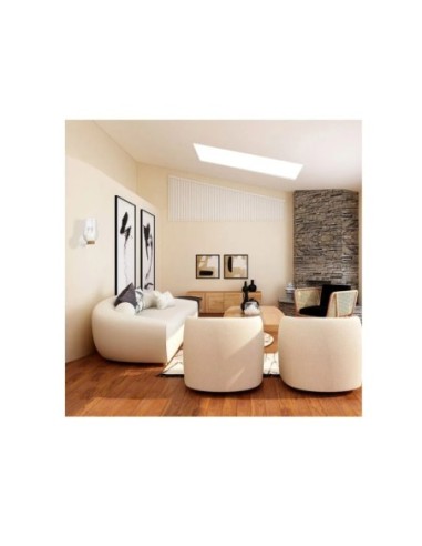 Nora de Mantra - Applique murale Led verre et bois  - culot E27 - design scandinave