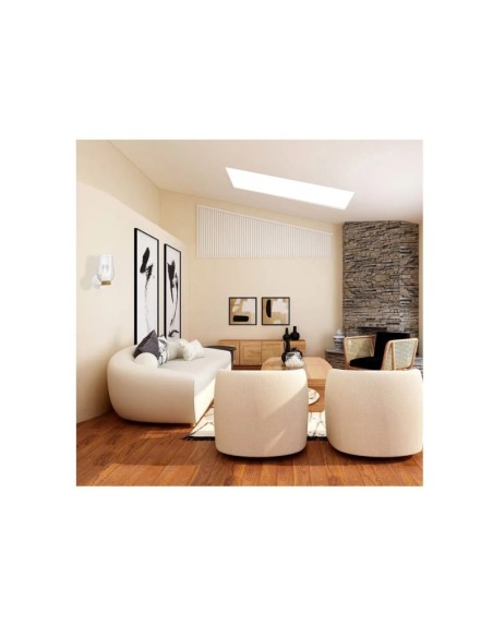 Nora de Mantra - Applique murale Led verre et bois  - culot E27 - design scandinave