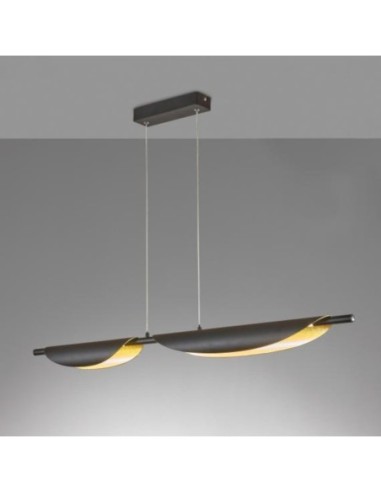 Fischer & Honsel - Skal - Suspension Led métal noir et or