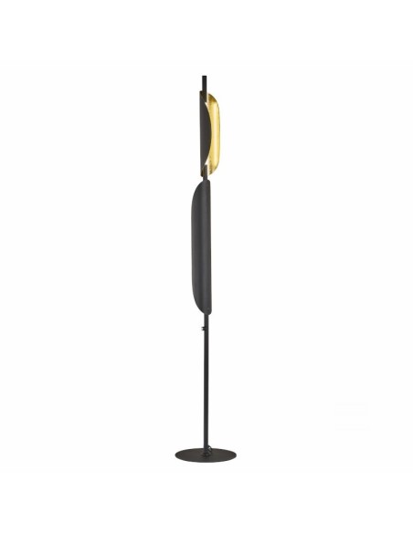 Lampadaire Led CCT métal noir et or - Fischer & Honsel - Skal