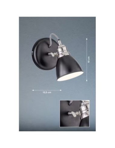 Wales de Fischer & Honsel - applique murale Led - dessin technique