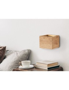 Applique  Led murale intérieure bois carrée - Fischer&Honsel - Paloma 2