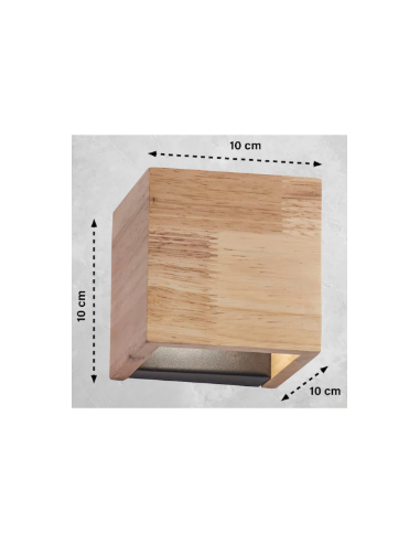 Paloma de Fischer&Honsel - applique murale intérieure en bois - dessin technique