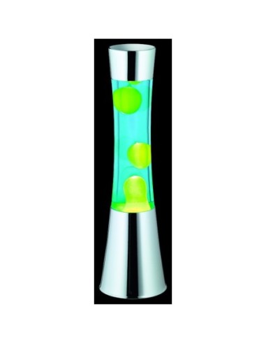 Trio - Lava - Lampe d'ambiance vintage chrome verte