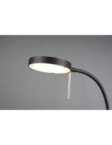 Trio de Monza - Lampe de bureau Led articulée noire température de couleur variable