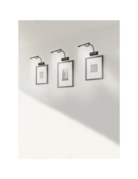 Curtis - Trio - Eclairage de tableau Led noir mat - 430 lumens