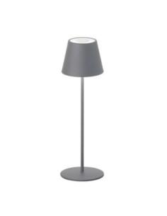 Lampe de table autonome rechargeable grise - Fischer & Honsel - Cosenza Leluminaireled.com