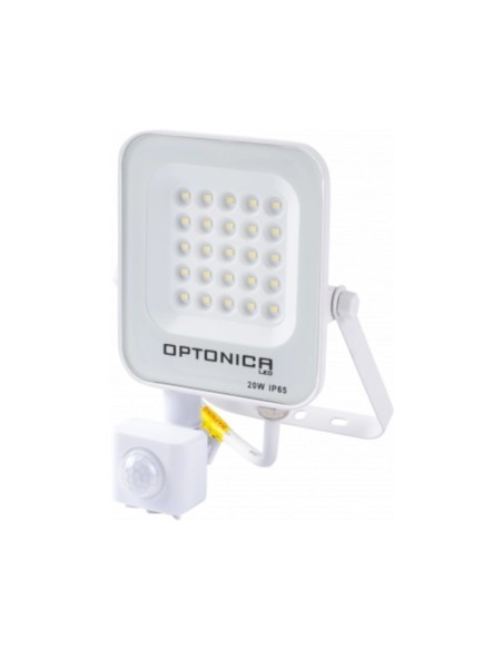Projecteur blanc Led detecteur de mouvement 20W 4500K 1800 lumens IP65