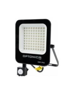 Projecteur noir Led detecteur de mouvement 50W 4500K 4500 lumens IP65