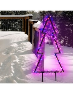 Sapin décoratif lumineux  métal  intérieur/extérieur - Lotti Leluminaireled.com 2