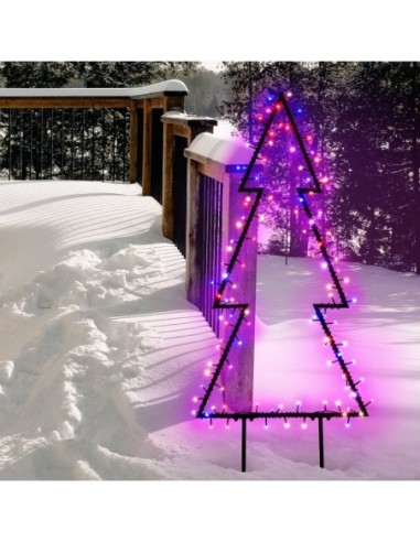 Sapin décoratif lumineux  métal  intérieur/extérieur - Lotti Leluminaireled.com