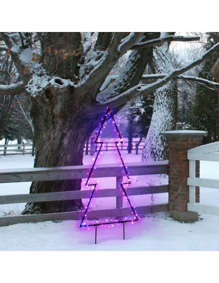 Sapin décoratif lumineux  métal  intérieur/extérieur - Lotti Leluminaireled.com