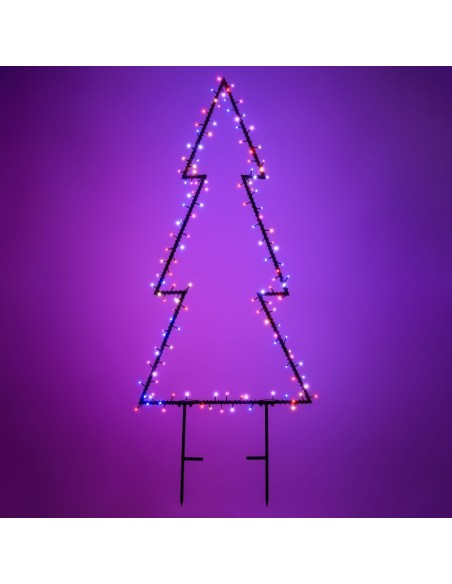 Sapin décoratif lumineux  métal  intérieur/extérieur - Lotti Leluminaireled.com