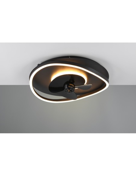 Plafonnier/ventilateur dimmable à changement de température de couleur - Trio - Sortland Leluminaireled.com