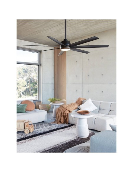 Plafonnier ventilateur Led éclairage 1100 lumens dimmable