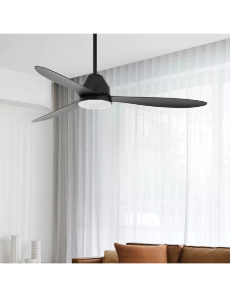 Whitehaven de Beacon - plafonnier/ventilateur éclairant - éclairage blanc chaud