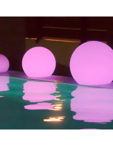 New Garden - Buly - Boule lumineuse RGB solaire flottante diam 20 cm
