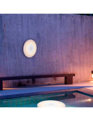 Play Disk de New Garden - Enceinte lumineuse étanche RGBW