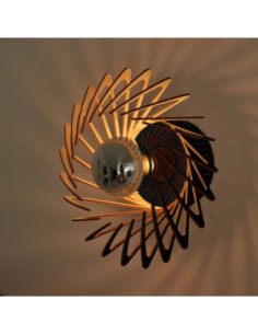 Applique/plafonnier Led bois - Piatoni - Pianumayo