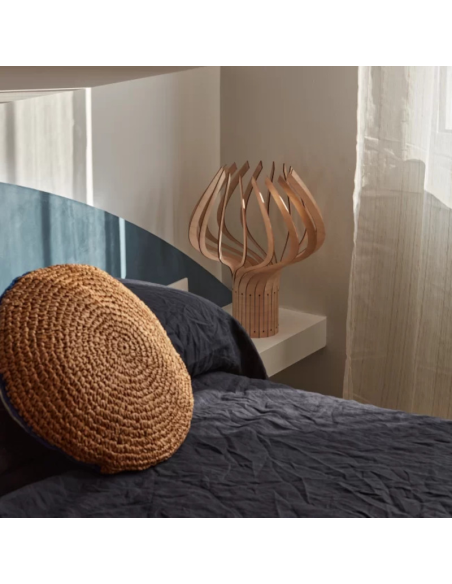 Kaputafunat - Piatoni - lampe de table en bois naturel à monter soi-même