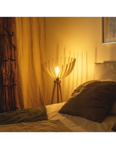 Atelier Loupiote - Lampadaire Grand modèle - bois naturel