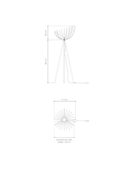 Athena - Atelier Loupiote - grand modèle - dessin technique