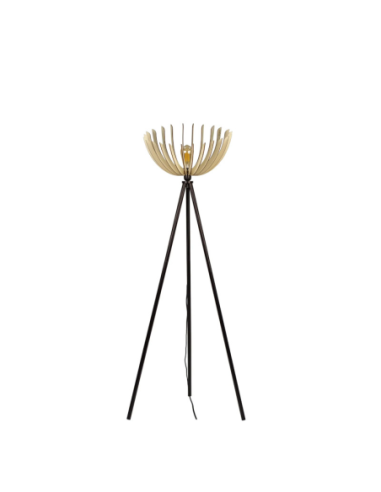 Athena - Grand modèle noir - lampadaire Atelier Loupiote