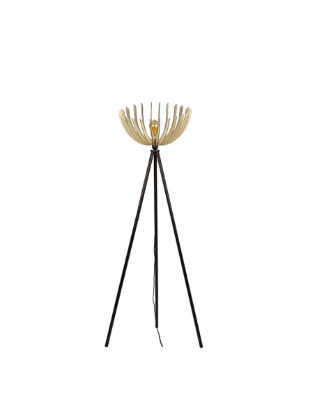 Athena - Grand modèle noir - lampadaire Atelier Loupiote