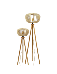 Lampadaire Led bois   - Atelier Loupiote - Agathe