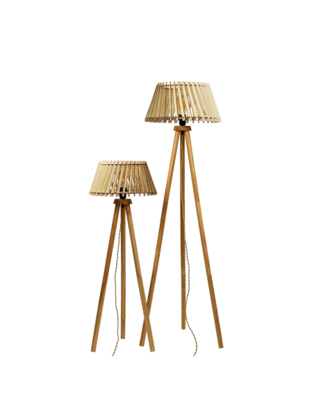 Lampadaire Led bois   - Atelier Loupiote - Alizée