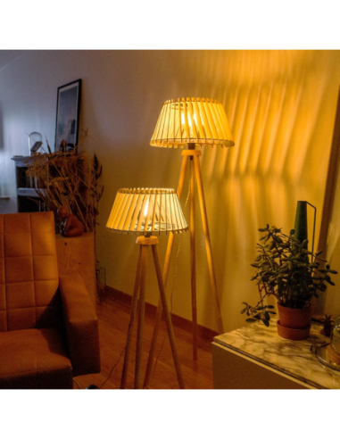 Alizée -  modèle bois - lampadaire Atelier Loupiote