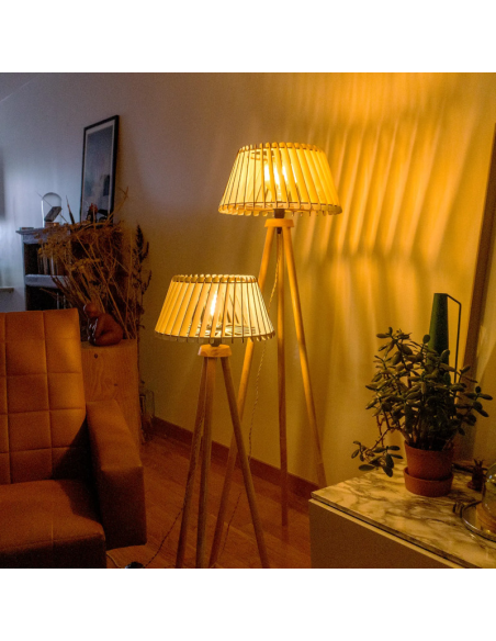 Alizée -  modèle bois - lampadaire Atelier Loupiote