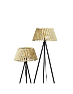 Lampadaire Led noir   - Atelier Loupiote - Alizée