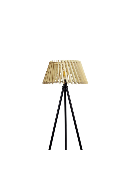 Lampadaire Led noir PM - Atelier Loupiote - Alizée