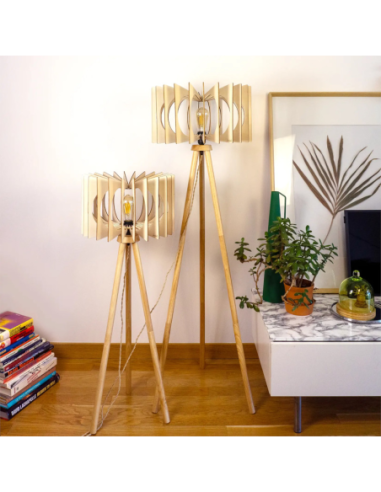 Angèle -  modèle bois - lampadaire Atelier Loupiote