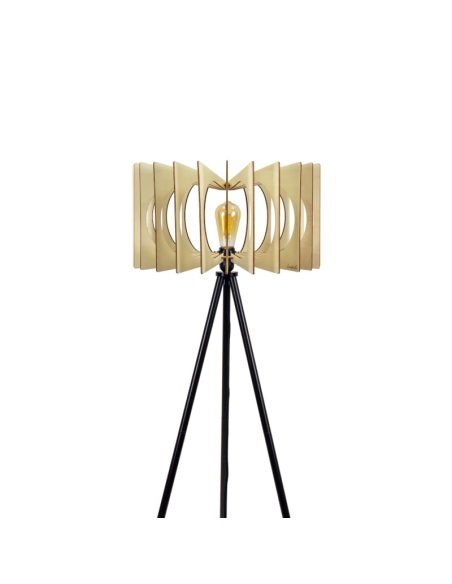 Lampadaire Led noir - Atelier Loupiote - Angèle