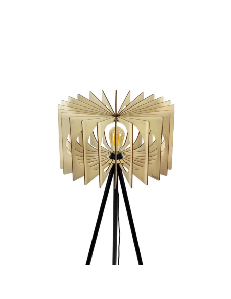 Angèle -  modèle noir - lampadaire Atelier Loupiote