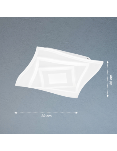 Plafonnier/applique Led CCT RGB Hero 32cm - Fischer & Honsel dessin technique